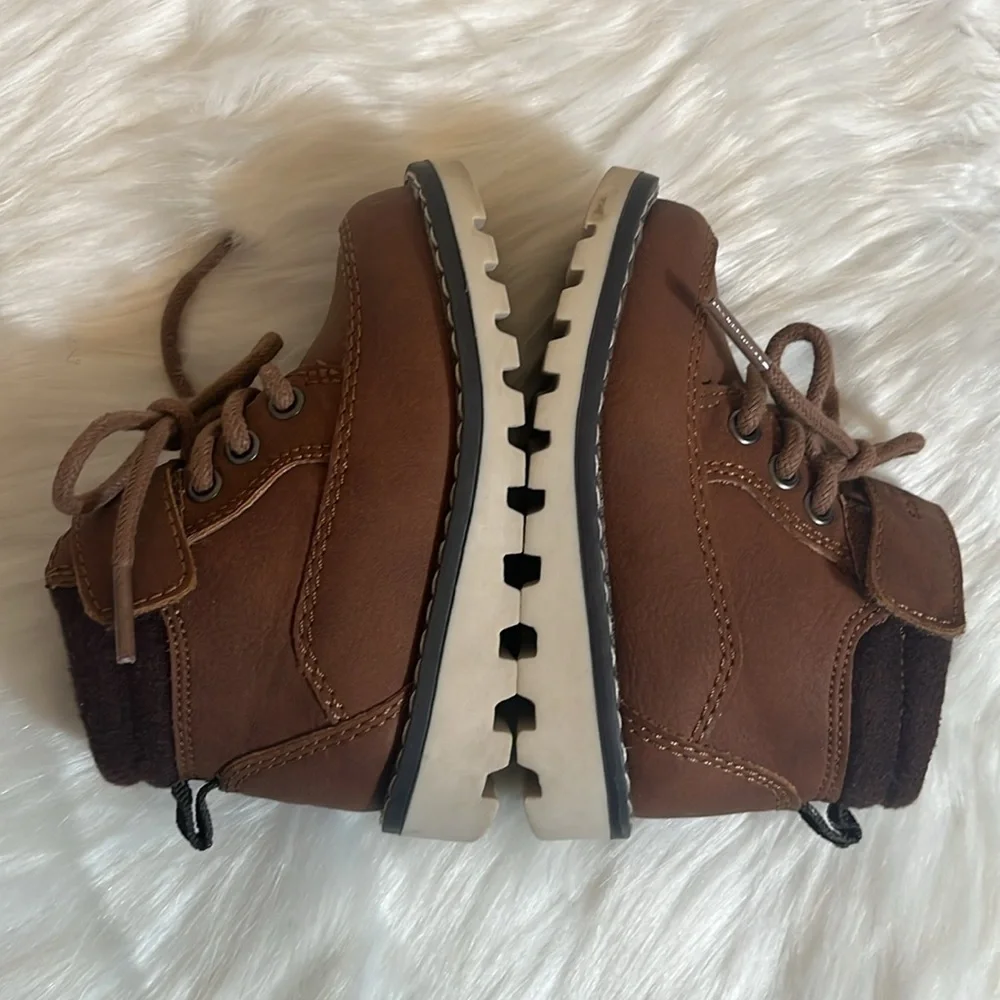 London Fog Brown Toddler Lace Boots